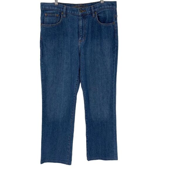 Lauren Ralph Lauren Classic Straight Leg Jeans Medium Wash High Rise Women 12 - Picture 1 of 11